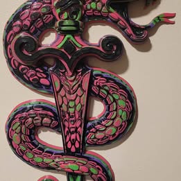 Snake Dagger Wall Plaque
