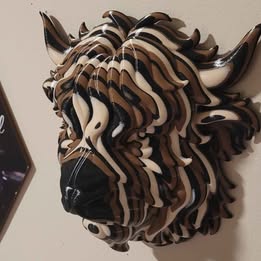 Highlander cow wall art or mask