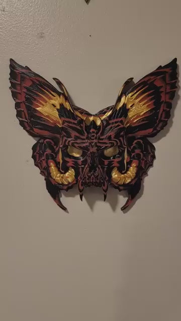 Moth skull wall art